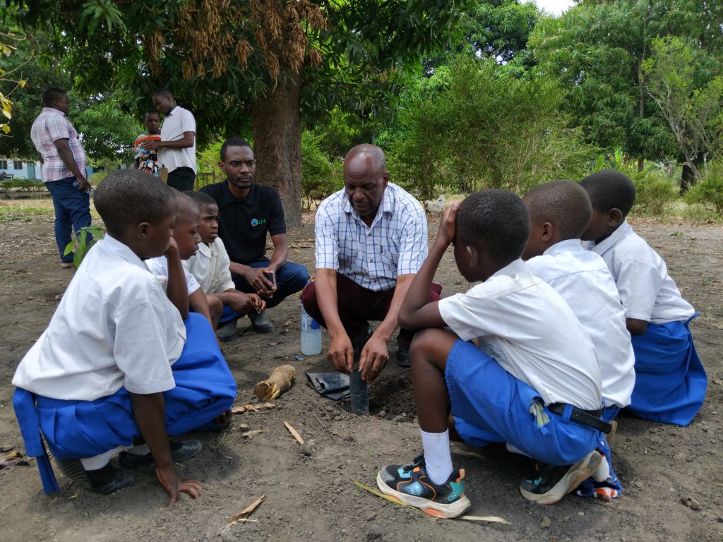 52.Date-221025, Location-Mlimba district, Masagati ward-Ipinde Cocoa Nursery, Activity-Training for school students on setting Cocoa Nursery